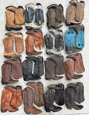 HUGE Vintage Cowboy Boot Lot Tony Lama Nocona Texas Western Resale Mens Vtg USA • $349.99