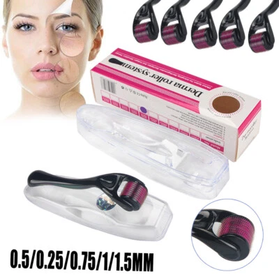 $7.99 • Buy 0.25mm-1.5mm 540 Titanium Microneedle Derma Roller Dermaroller Micro Needle Skin