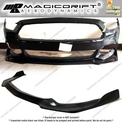 For 15-17 Ford Mustang V6 V8 MDA V2 Style Front Bumper Lip Chin Spoiler Splitter • $88.99