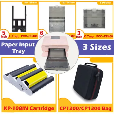 Ink Cartridge / Photo Paper Input Tray /Bag Box For Canon KP-108IN Selphy CP1300 • £14