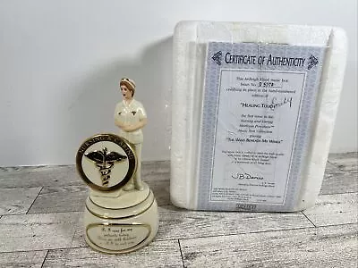 Ardleigh Elliott 2002 Heirloom Nurse Porcelain Nursing And Caring Music Box • $17