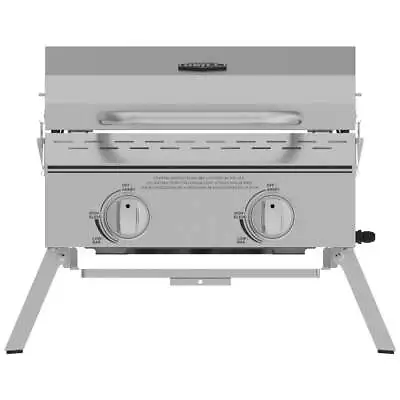  2 Burner Tabletop Propane Gas Grill Stainless Steel • $128.71