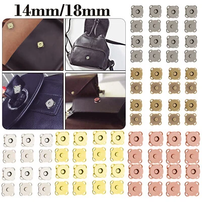 £2.89 • Buy Magnetic Buttons Snap Fasteners Clasps Closure Sew On Bags Purse Leather Handbag