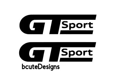 Gt Sport Racing Car Vinyl Decal Transfer Stickers Styling Decoration Mod Style • £3.39