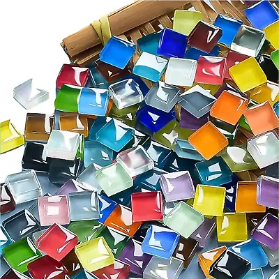 DIY Mosaic Tiles For Crafts Colorful Glass Mosaic Kits For Adults 350 Pcs Bulk • $11.95