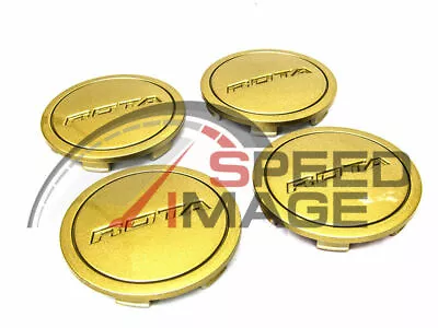 Rota Wheels Z Center Caps Gold Replacement G Force Grid V Titan Dpt • $1050