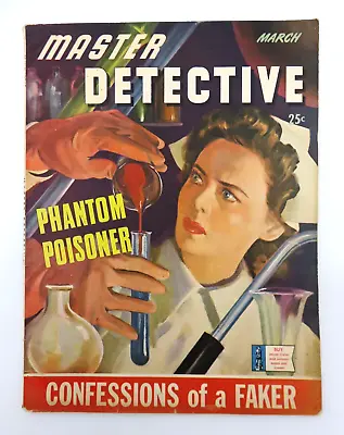 £56.42 • Buy VINTAGE Master Detective March 1943 - Pulp True Crime Magazine MacFadden GGA