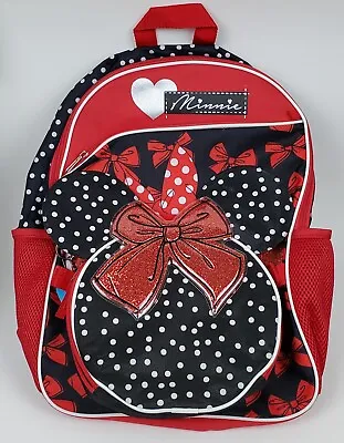 Minnie Mouse 16  Backpack Lunch Bag Keychain School Combo Set • £21.74