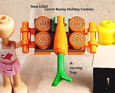 New LEGO Cookie Bunny Printed EASTER Holiday Moon Pie CAKE RABBIT Form Face Food • $15.79