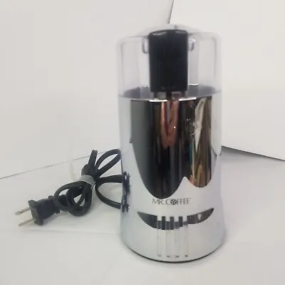 Mr. Coffee Coffee Grinder Stainless Steel - Silver Tested Works Excellent! • $18.97