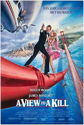A View To A Kill - James Bond 007 Movie Poster - Roger Moore - US Version #2 • $26.99