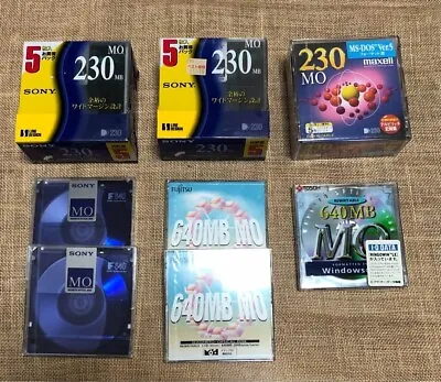 SONY And Others MO 230MB MO 640MB Magneto Optical Disk Lot Of 20 JAPAN NEW • $66.31