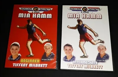 Mia Hamm 2 DVD Lot Soccer Secrets Fitness Beginner Intermediate Tiffany Milbrett • $5.35
