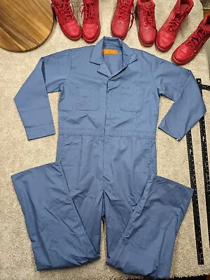 Durable Press USA MADE Coveralls 44 Regular Workwear Michael Myers Cosplay Blue • $44.50