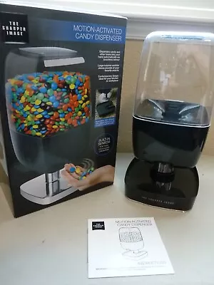 NEW SHARPER IMAGE MOTION ACTIVATED CANDY DISPENSER M&M’s PEANUTS Home BLACK • $25