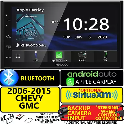 06-15 Chevy Gmc Kenwood Carplay Android Auto Navigation Car Radio Stereo Opt Xm • $543.49