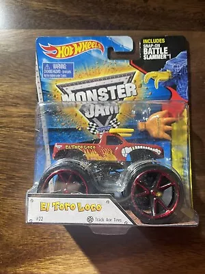 Hot Wheels Monster Jam El Toro Loco 1:64 Track Ace Tires Red Battle Slammer NEW • $16.99