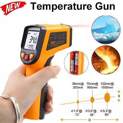 Temperature Gun Non-contact Digital Laser Infrared Thermometer LCD IR Temp Meter • $29.99