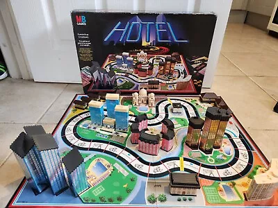 Vintage MB Games HOTEL Board Game Circa 1986 COMPLETE  • £34.99