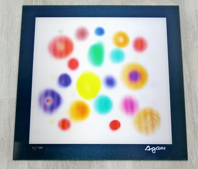 $3500 • Buy Mid Century Modern Galaxy Yaacov Agam Signed Holograph Lenticular Agamograph