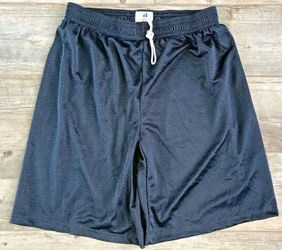 NEW Badger Men's Activewear Mesh Shorts    Navy   S To 4XL • $9.99