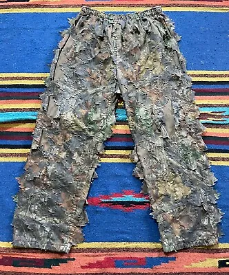 Cabela's Men's Loose Leaf Camo Ghillie Pants Large/XL Seclusion 3D Hunting • $39.99