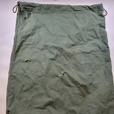 Army Barracks Bag OD Green 100% Cotton Large Laundry Bag Military USGI Grade B-C • $5.95