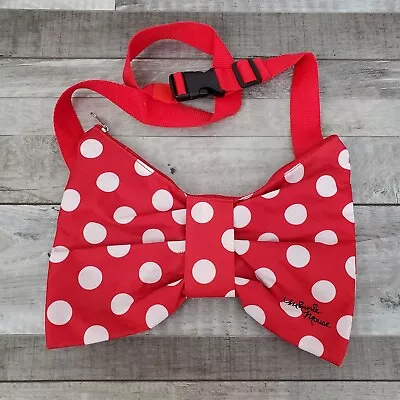 Minnie Mouse Disney Jerry Leigh Hip Bag Fanny Pack Red Polka-Dot Bowtie New • £17.35