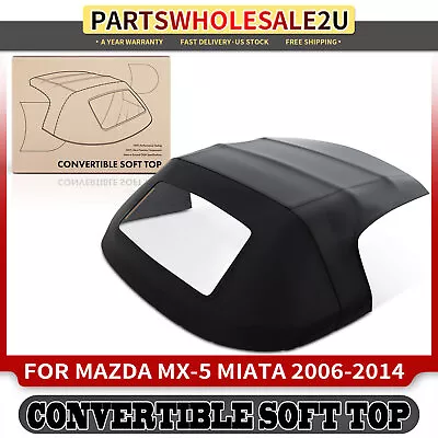 Convertible Soft Top W/ Defroster Glass Window For Mazda MX-5 Miata 2006-2014 • $309.99