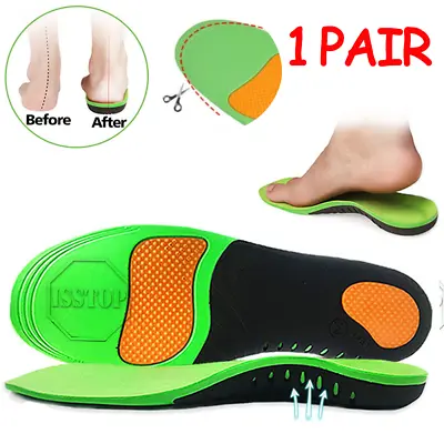 Orthotic Shoe Insoles Insert Flat Feet High Arch Support Plantar Fasciitis Pads • $8.05