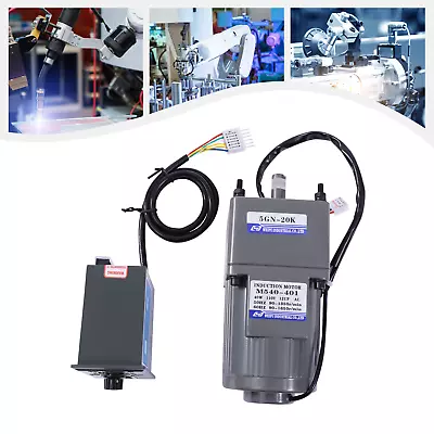 20K 110V 40W Gear Motor Electric Motor Variable Reducer Speed Controller Gearmot • $55.10