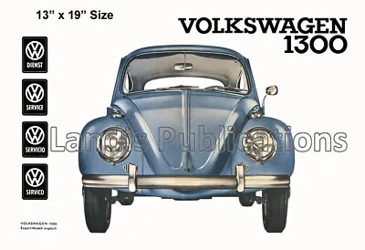 Volkswagen Beetle 1300 (VW) - Cool 1966 Vintage Poster • $19.95