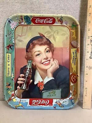 Vintage Coca-Cola Coke METAL Tray “Have A Coke” Thirst Knows No Season • $25