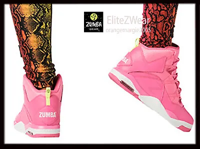  ZUMBA HIGH TOP SHOES TRAINERS Dance Fitness Max Impact ZSlide-Zumba's Top Line  • £134.06