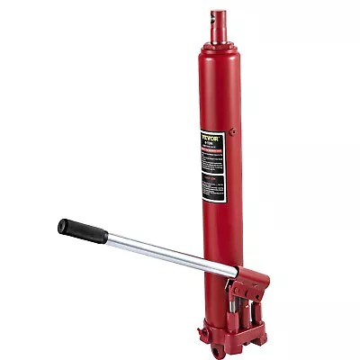 VEVOR 8 T Hydraulic Long Ram Jack Manual Dual Pump Engine Lift Cherry Picker • $45.99