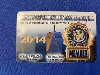 2014 DEA Detectives Endowment Assoc. Card NYPD New York City Police Vintage • $9.99