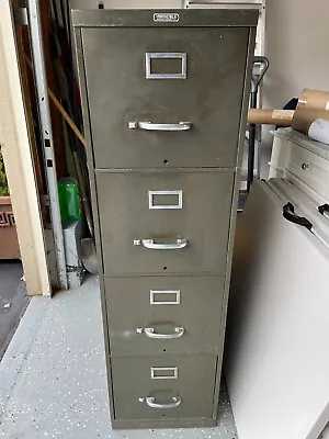 Vintage Steel 4-drawer File Cabinet • $14.04