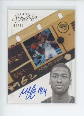 Michael Kidd-gilchrist Auto Rc /10 2012-13 Panini Signatures Fild Relic Gold Sp • $19.99