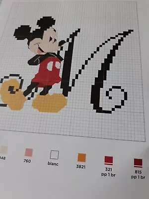 Mini Disney Mickey Mouse & Lumière Design  Cross Stitch Chart Only / DF • £0.99