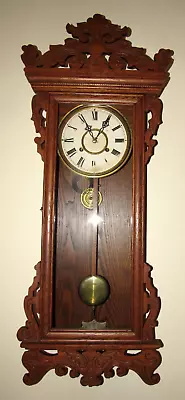 Antique Waterbury  Springfield  Wall Clock 8-Day Time/Strike • $550