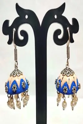 $22.97 • Buy Indian Terracotta 1.5  Long Fashion Jhumka Jhumki Earrings Set Gnj409