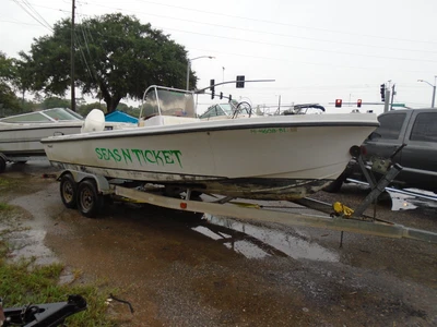 $695 • Buy 1974 20' MAKO CENTER CONSOLE FISHING BOAT HULL...project...NO TRAILER/NO MOTOR