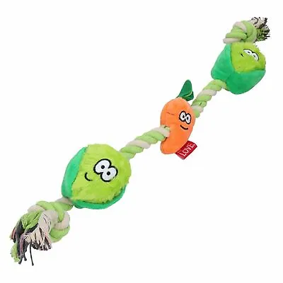 £9.40 • Buy Dog Christmas Gift Veggie Rope Squeaky Plush Rope Play Toy Xmas Present