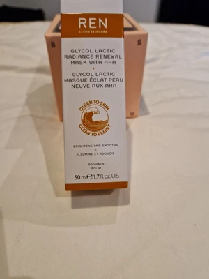 £0.99 • Buy REN Clean Skincare Glycol Lactic Radiance Renewal Mask 50ml AHA RRP £40