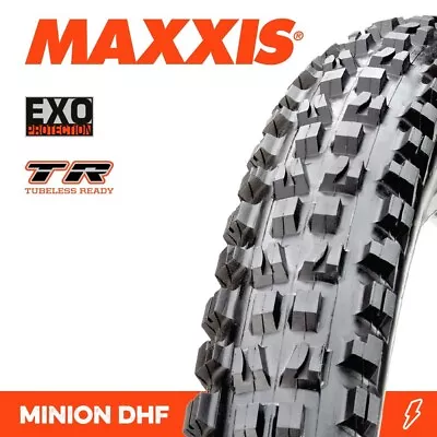 Maxxis Mountain Bike Tyre Minion DHF 27.5 X 2.60  EXO Tubeless Ready MTB Tyre  • $89