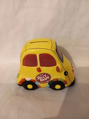 The Jelly Bean  Factory Yellow Ceramic Car Money Bank/box  • £6.50