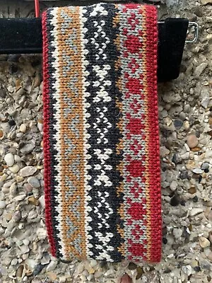 Fairisle Pattern Knitted Snood Rustic Multicoloured 20  Girth X 4  Wide • £7.50