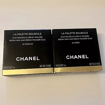 CHANEL La Palette Sourcils Brow Wax And Brow Powder Duo NIB ~Pick A Shade! • $55.99