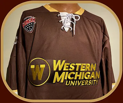 Western Michigan Broncos K1 Sportswear Adult 3xl Stitched Hockey Jersey Nwt • $119.99