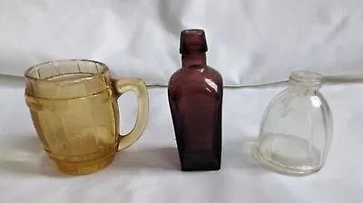 Vintage Straubmullers Elixir Mini Glass Bottle And More • $2.99